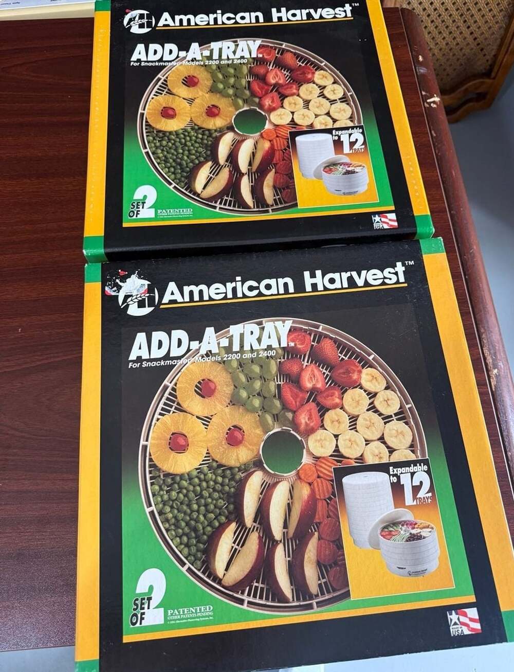 lot of 2 American Harvest Add-A-Tray For Dehydrator 2200&2400